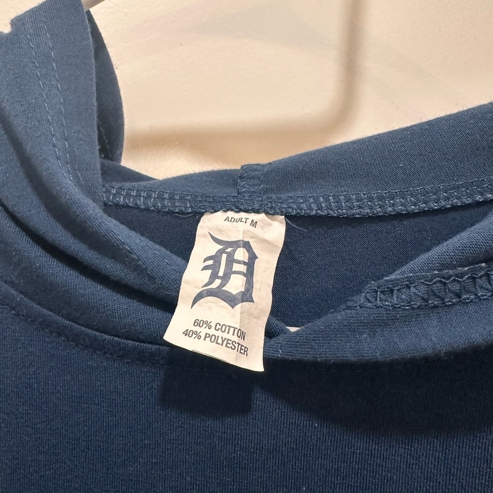 Detroit Tigers Blue Graphic Hoodie